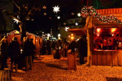 A Christmas market in L&uuml;neburg.